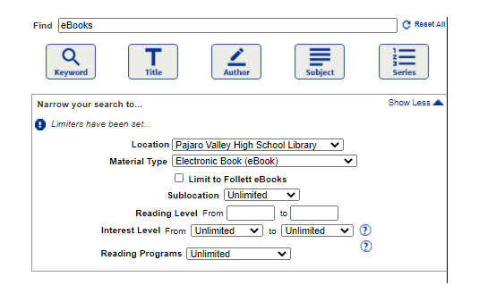 E Books information