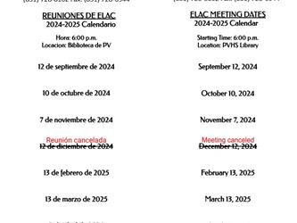 ELAC Calendar