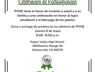 Reclassification ceremony invitation 