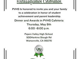 Reclassification ceremony invitation 